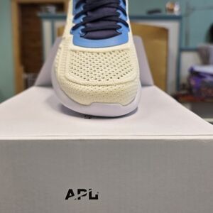 APL Beige and Light Blue Athletic Shoes